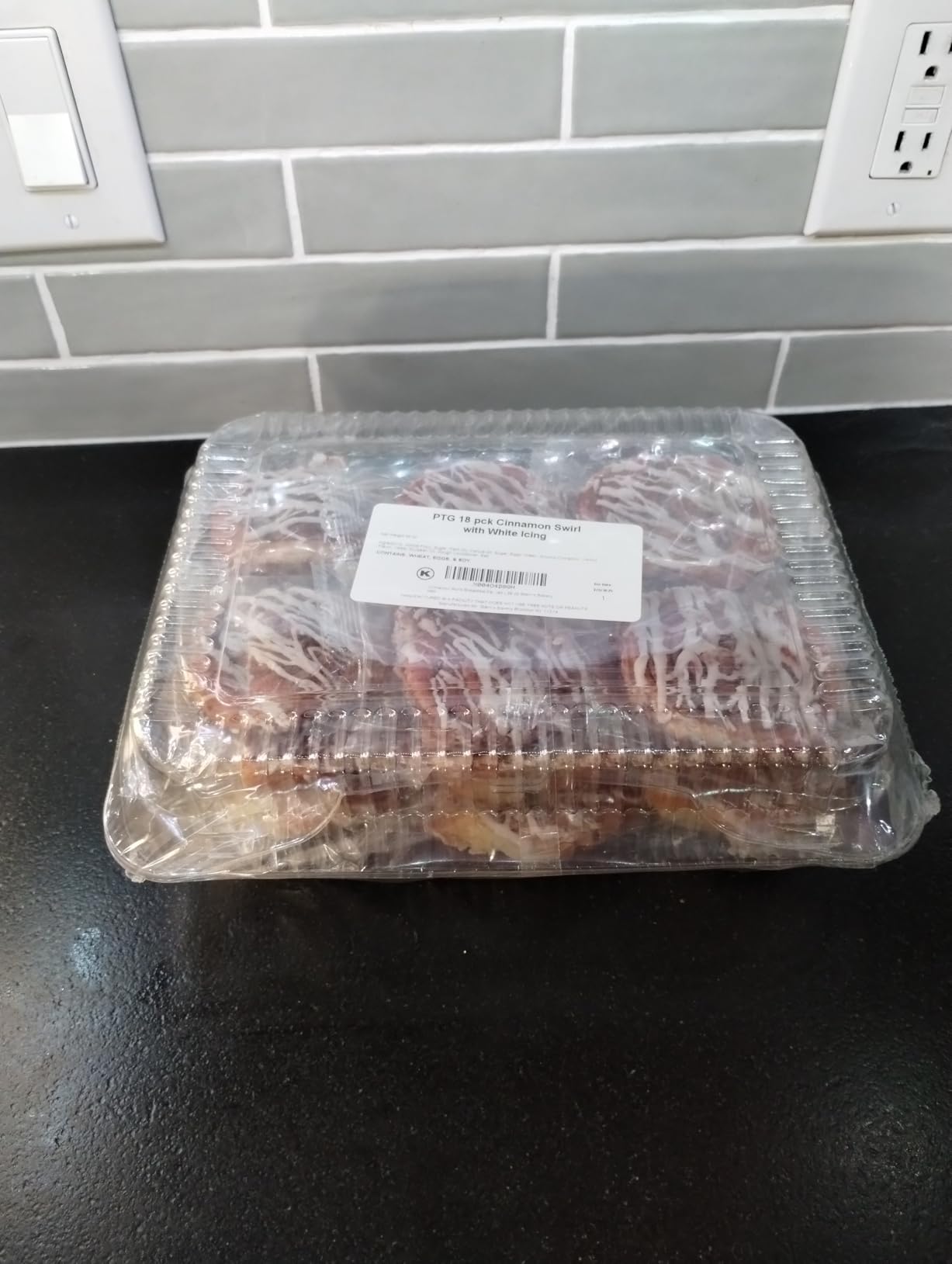 Cinnamon Rolls with White Icing | [18] Cinnamon Buns Individually Wrapped | Great Breakfast Pastry, Back to School Snacks | Kosher, Dairy Free & Nut Free | Stern's Bakery - Customer Photo 2