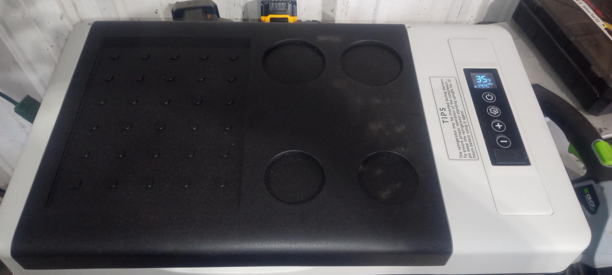 EUHOMY 12 Volt Refrigerator, 12 Quart (10L) Compressor Electric Cooler APP Control, Car Fridge 12/24V DC & 120-240V AC, Car Refrigerator -4℉~68℉, Portable Freezer for RV, Travel, Camping - Customer Photo 2