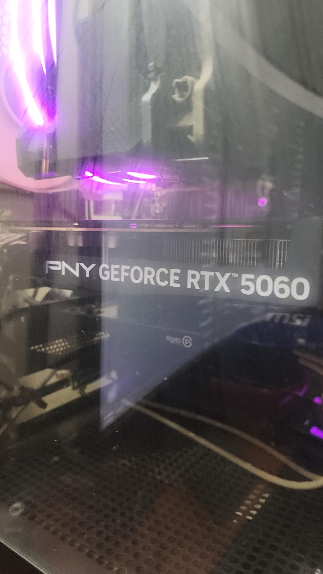 PNY NVIDIA GeForce RTX™ 5060 8GB ARGB Overclocked Triple Fan Graphics Card - Customer Photo 1