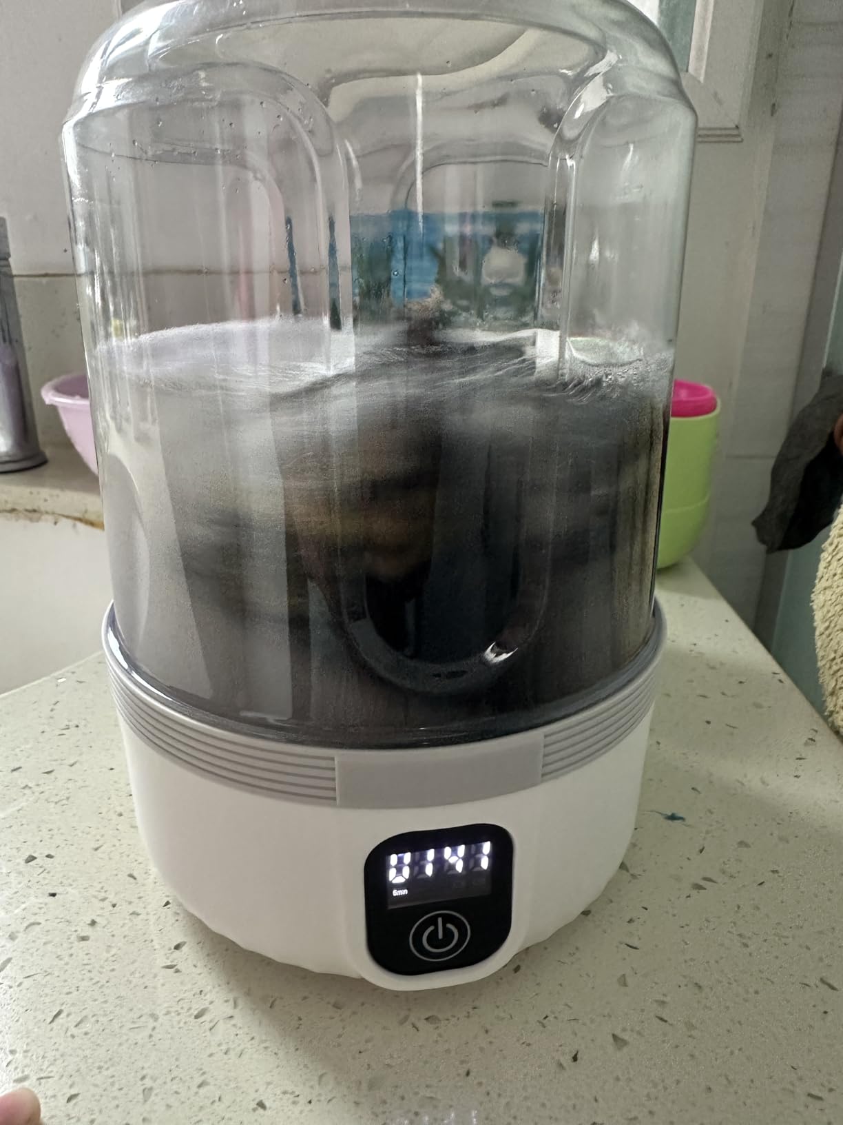 Underwear Washing Machine, Upgrade Mini Portable Washing Machine Rechargeable Underwear Washer Deep Cleans Small Clothes for Apartment, Dorm, RV, Travel & Hotel Use - Customer Photo 1