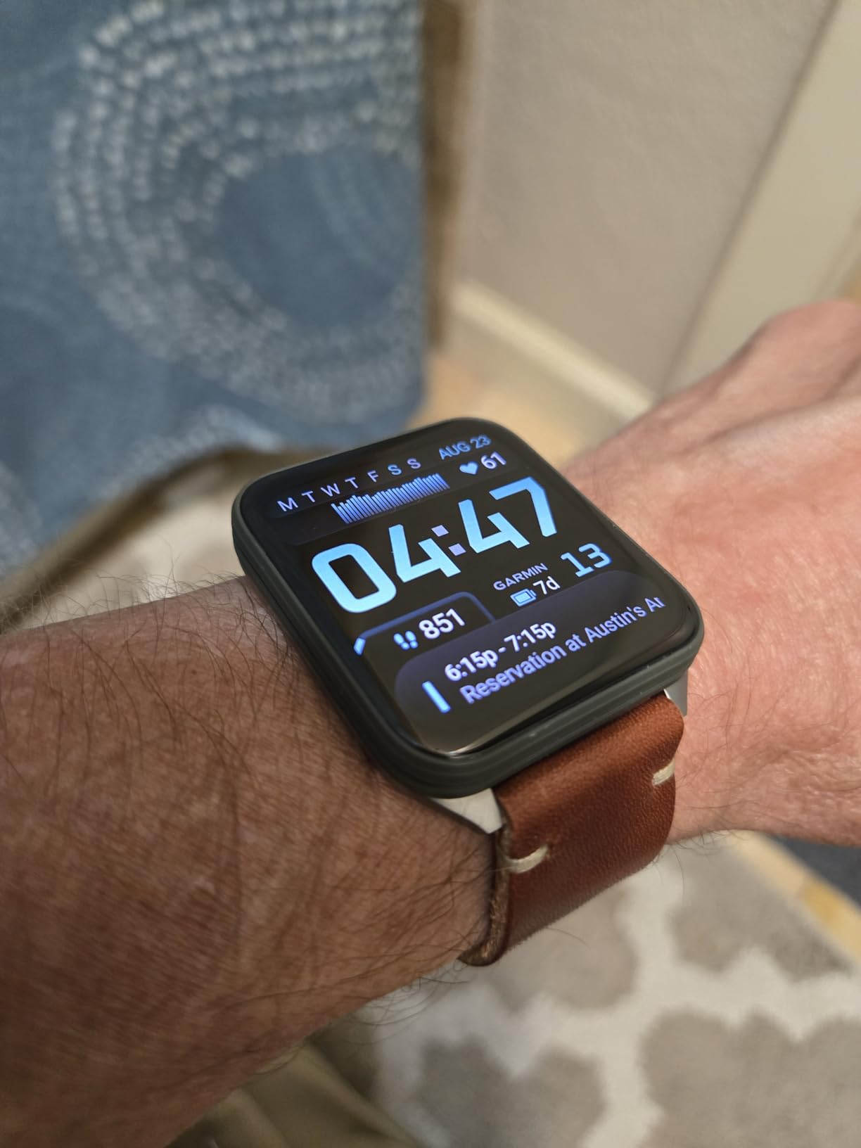 Garmin Venu X1, GPS Smartwatch, AMOLED Display, Advanced Health Monitoring, 10-day Battery, Slate Steel with Black Silicone Band Customer Review Garmin Venu X1, GPS Smartwatch, AMOLED Display, Advanced Health Monitoring, 10-day Battery, Slate Steel with Black Silicone Band - Customer Photo 3