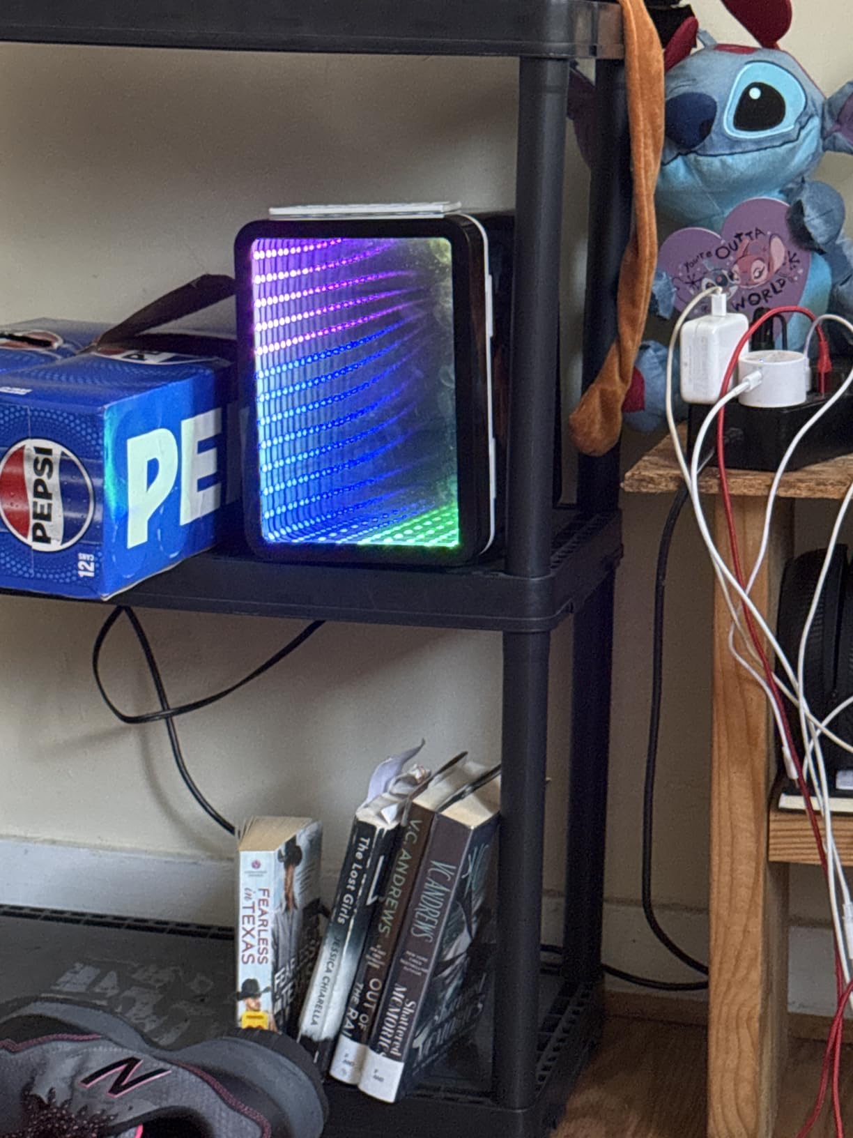 Skincare Fridge With Dimmable LED Light Mirror, 4L Makeup Mini Fridge for Bedroom, Car, Office & Dorm, Cooler & Warmer, Portable Small Refrigerator for Cosmetics, Skin Care and Food, White - Customer Photo 1