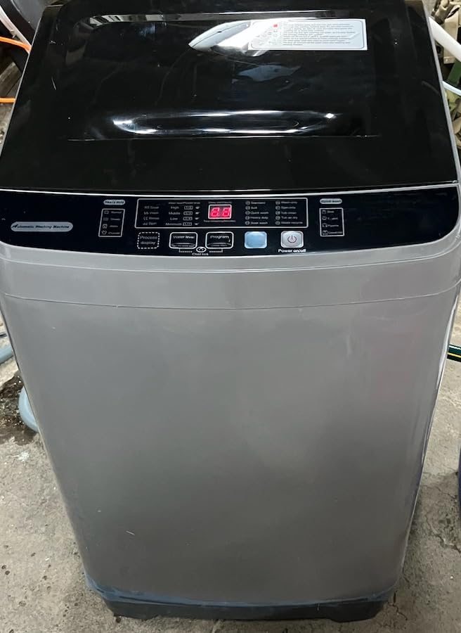 Portable Washing Machines 27 LBS Full Automatic Clothes Washer and Spinner Combo with 10 Program and 8 Water Level, Compact Laundry Wash Spin Dryer for Apartment RV Dorm, Grey Customer Review Portable Washing Machines 27 LBS Full Automatic Clothes Washer and Spinner Combo with 10 Program and 8 Water Level, Compact Laundry Wash Spin Dryer for Apartment RV Dorm, Grey - Customer Photo 2