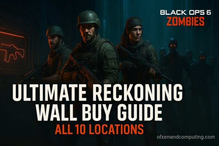 Black Ops 6 Reckoning Complete Wall Buy Map 2026