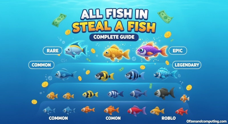 Fish in Steal a Fish Roblox