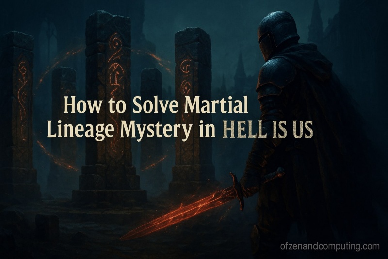 Hell is Us Martial Lineage Mystery Guide