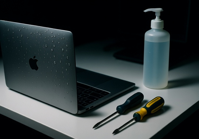 MacBook Liquid Damage Repair Guide 2025: Emergency Steps & Solutions - Ofzen & Computing