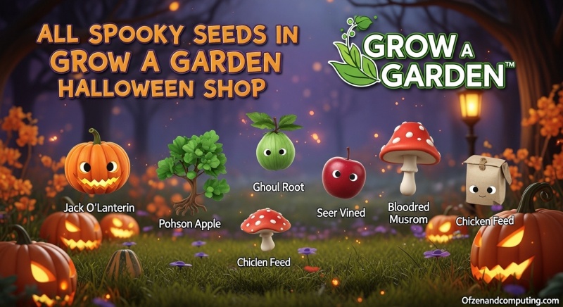 All Halloween Seeds in Grow a Garden