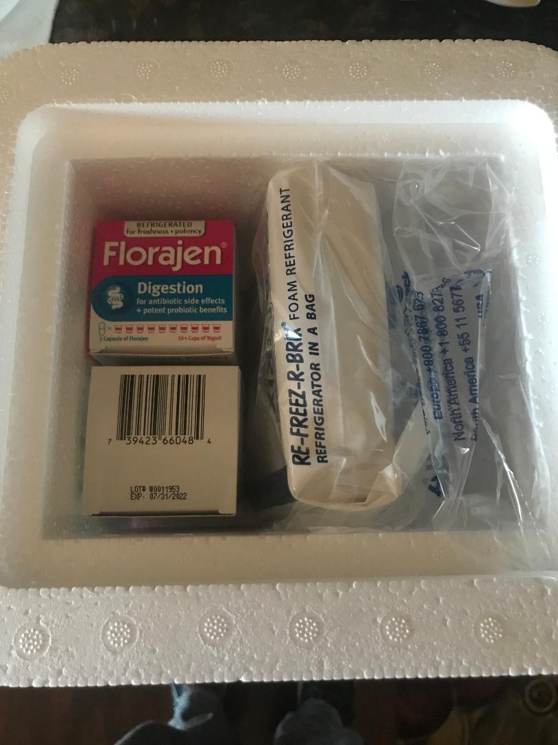 Florajen3 Digestion High Potency Refrigerated Probiotics | Restores Balance in Digestive System | for Antibiotic Side Effects | 60 Capsules Customer Review Florajen3 Digestion High Potency Refrigerated Probiotics | Restores Balance in Digestive System | for Antibiotic Side Effects | 60 Capsules - Customer Photo 1