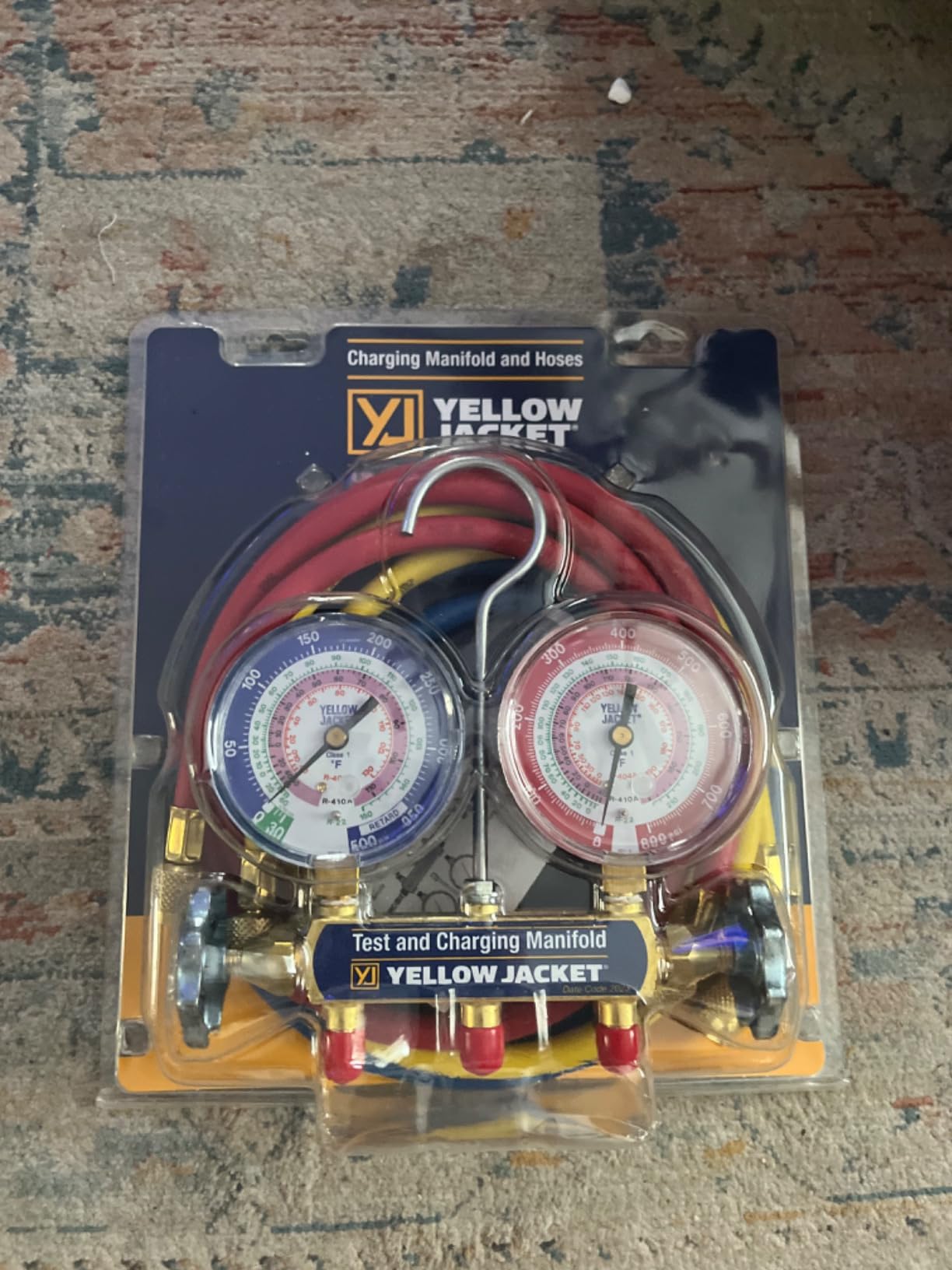 Yellow Jacket 42004 Series 41 Manifold with 3-1/8