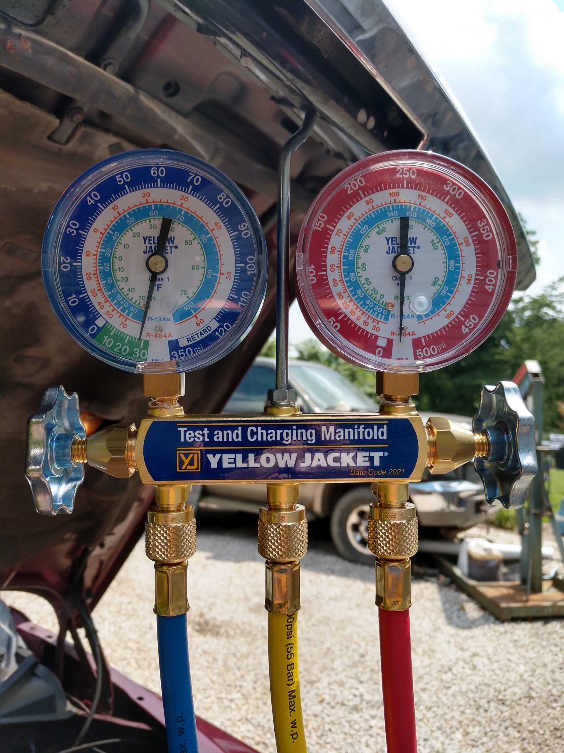 Yellow Jacket 42006 Series 41 Manifold with 3-1/8