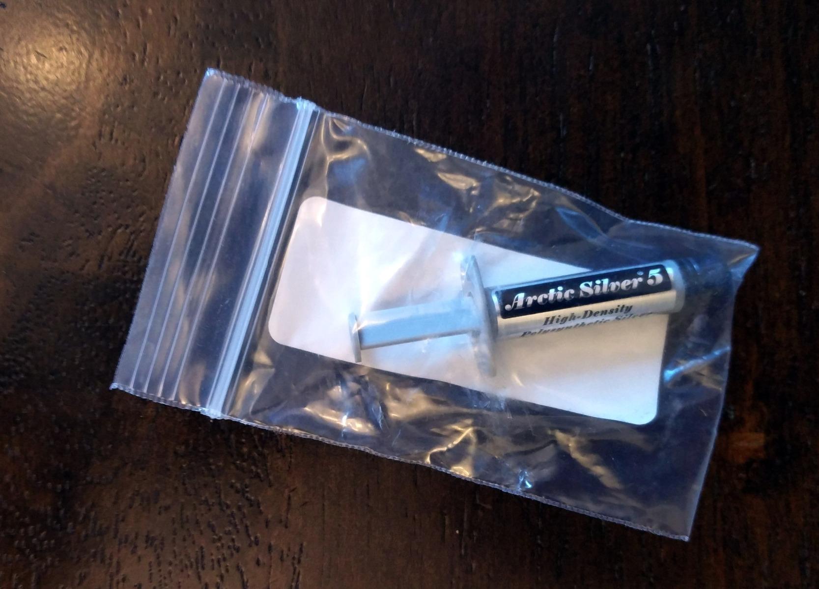 Arctic Silver 5 AS5-3.5G Thermal Paste,Black, Grey Customer Review Arctic Silver 5 AS5-3.5G Thermal Paste,Black, Grey - Customer Photo 1