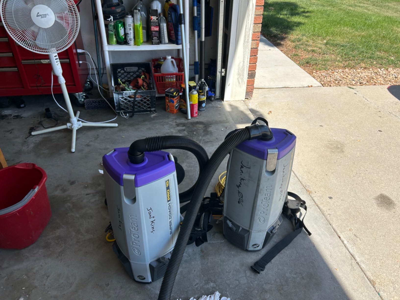 ProTeam Super Coach Pro 6 Backpack Vacuum Commercial with 2 Piece Wand Tool Kit, 6 Quart, Corded, 107308 - Customer Photo 2