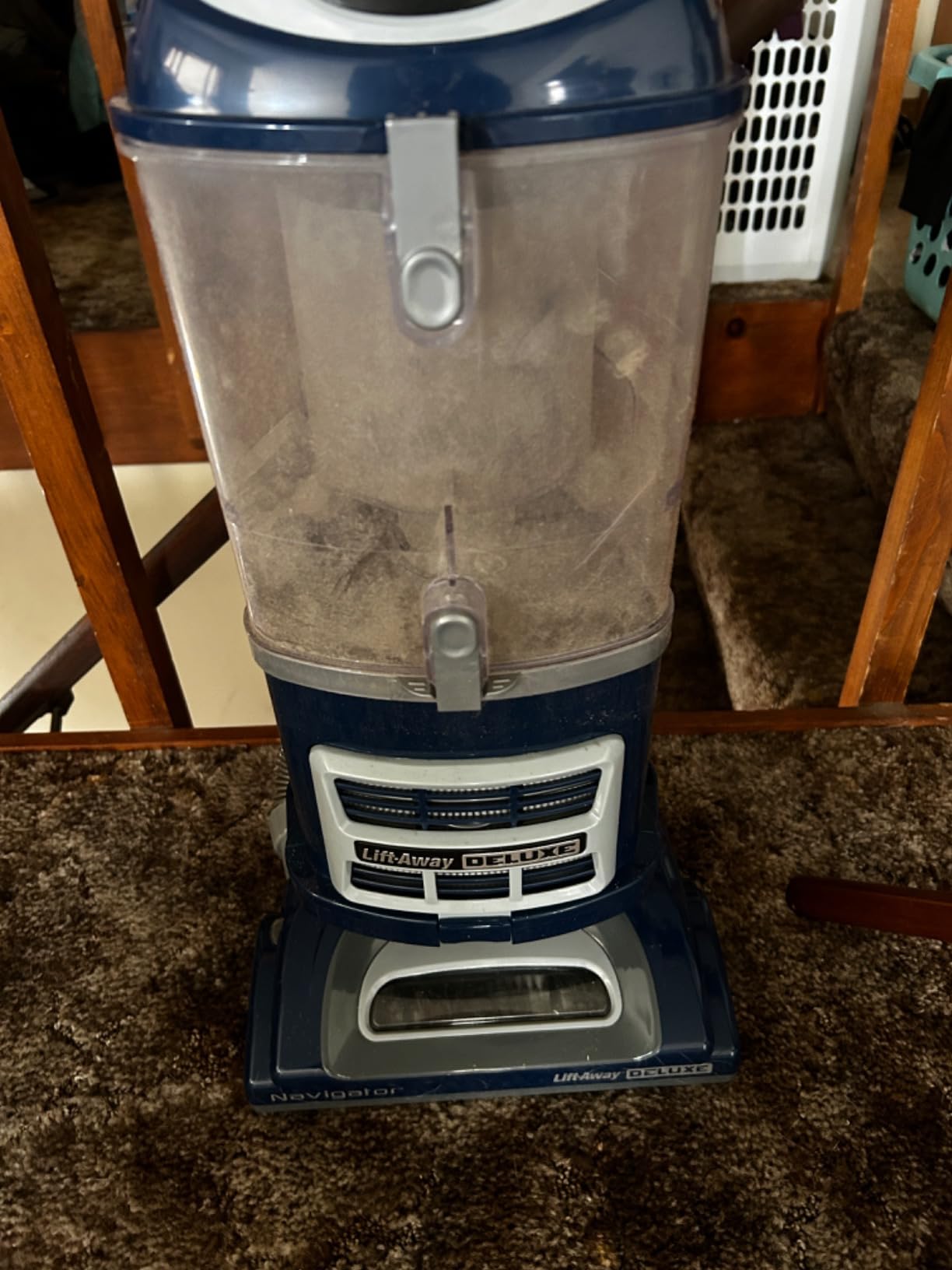 Shark Upright Vacuum, Navigator Lift-Away Deluxe with Large Dust Cup Capacity, HEPA Filter, Swivel Steering, Upholstery Tool & Crevice Tool, Blue, NV360 - Customer Photo 2