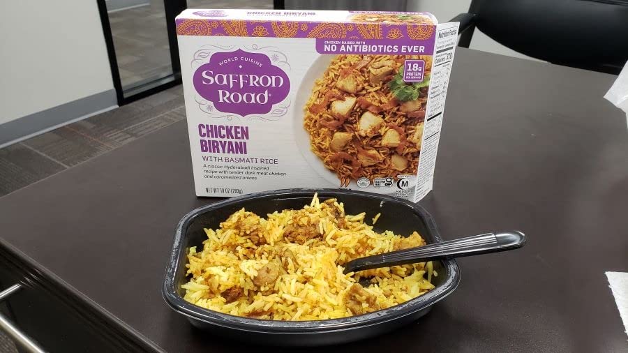 Saffron Road Frozen Chicken Biryani – High Protein, Seed Oil Free, Chickens Raised with No Antibiotics, No Artificial Ingredients, Gluten-Free – 10 Ounce - Customer Photo 2