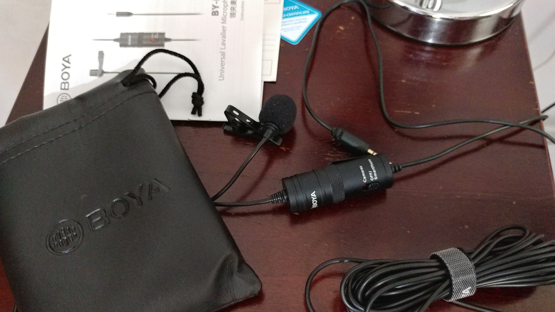 BOYA by M1 Lavalier Microphone for Smartphones Canon Nikon DSLR Cameras Camcorders Audio Recorder PC Customer Review BOYA by M1 Lavalier Microphone for Smartphones Canon Nikon DSLR Cameras Camcorders Audio Recorder PC - Customer Photo 1