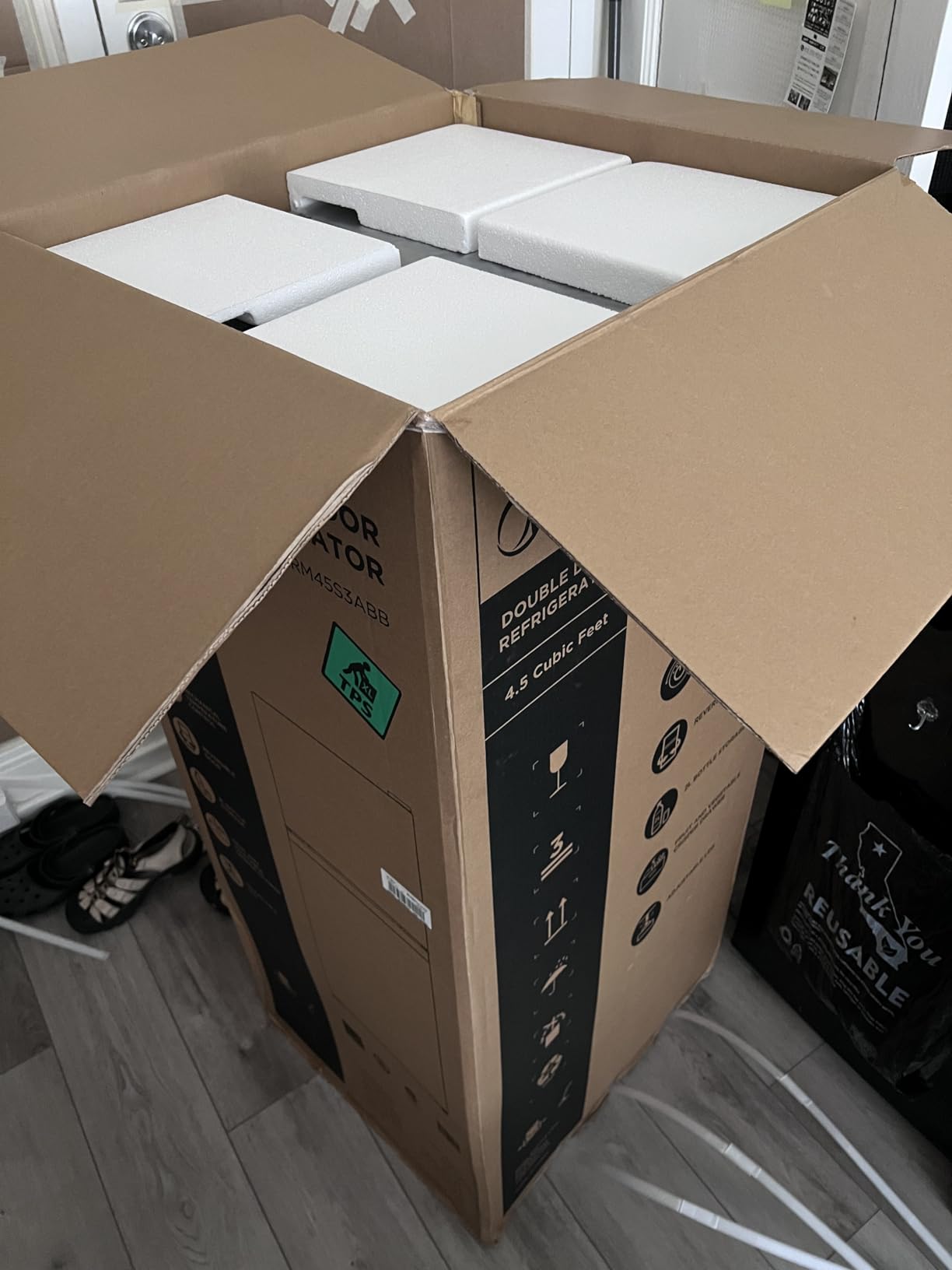 Midea WHD-113FSS1 Compact Refrigerator, 3.1 cu ft, Stainless Steel - Customer Photo 2