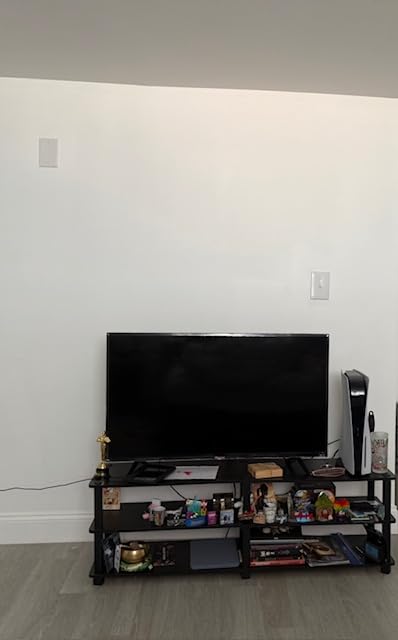 Furinno Turn-S-Tube No Tools 3-Tier Entertainment TV Stands, Espresso/Black - Customer Photo 2