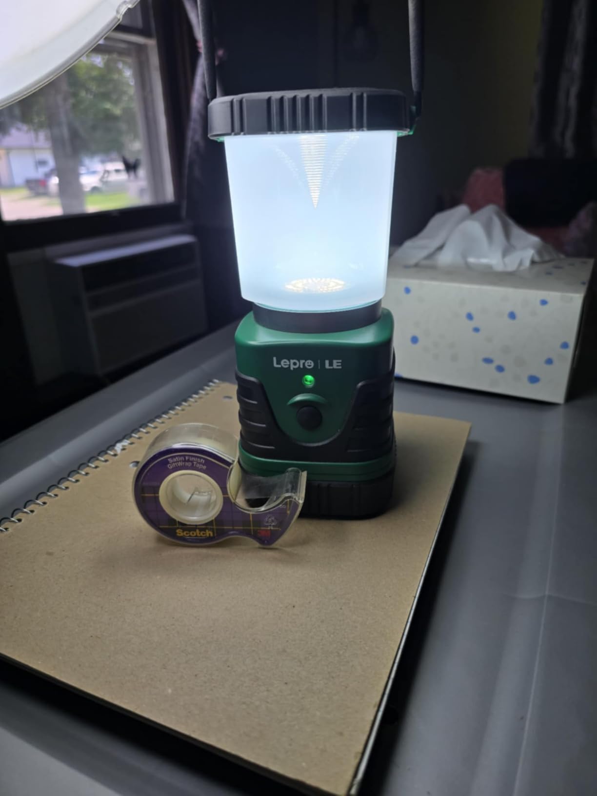 Lighting EVER 1000LM LED Camping Lantern Rechargeable, 4400mAh Power Bank, Camping Essential with 4 Light Modes, IP44 Waterproof Lantern Flashlight for Hurricane Emergency, Hiking, USB Cable Included - Customer Photo 2