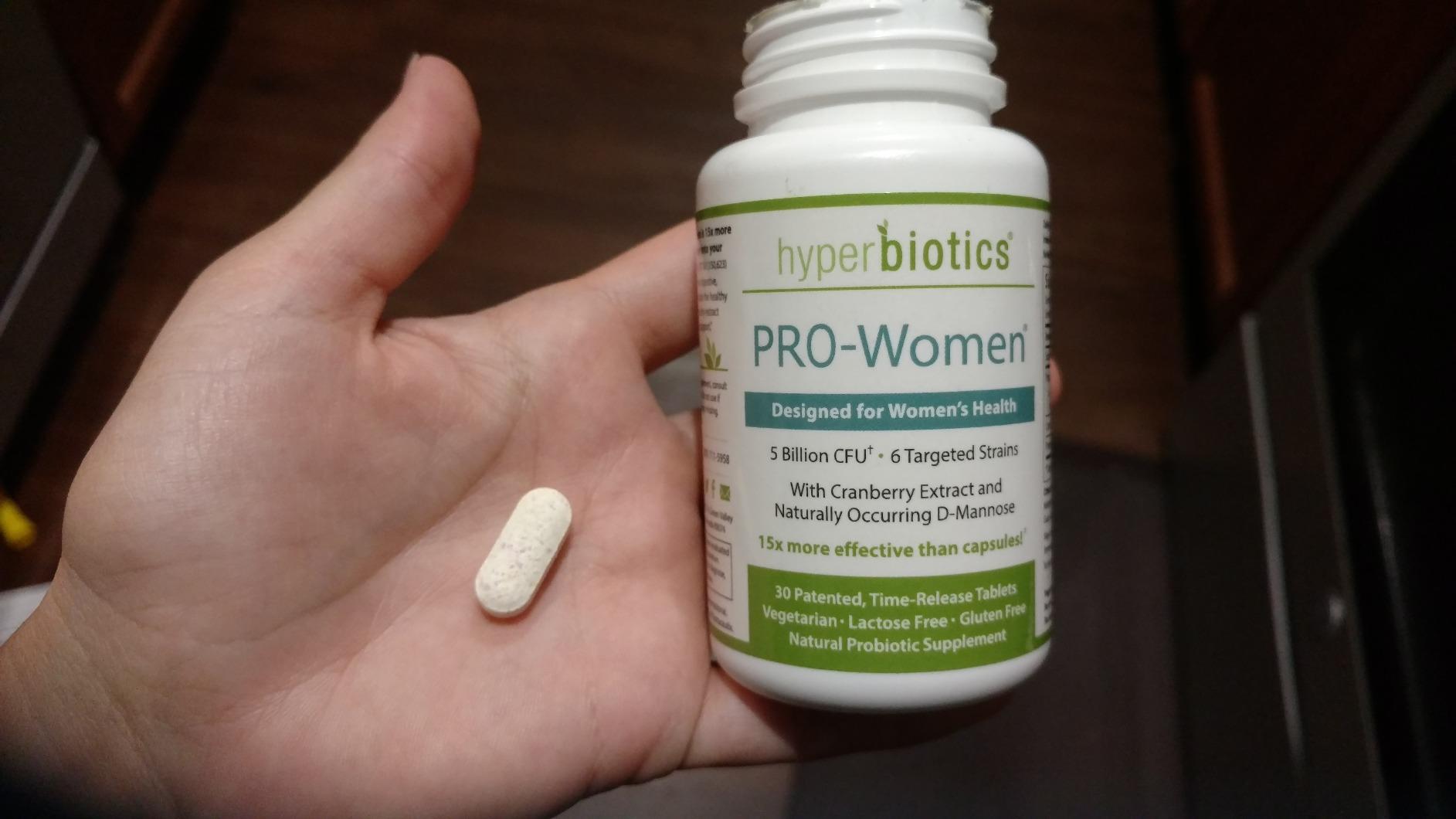 Hyperbiotics Vital Nutrients Pro Women Probiotics for Women | Vaginal Probiotics for PH Balance | Oral Probiotic for Vaginal Health and Urinary Tract Health | 6 Targeted Strains | 60 Vegan Tablets - Customer Photo 1