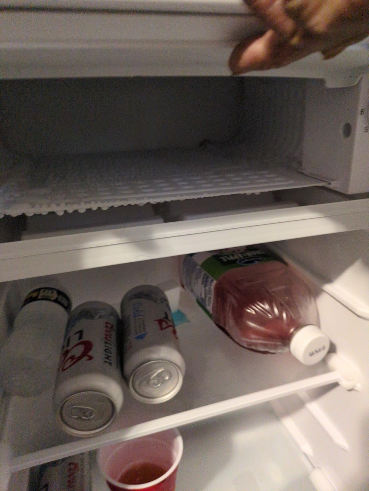 BLACK+DECKER 1.7 Cu. Ft. Compact Refrigerator, ENERGY STAR Certified, Single Door Mini Fridge with Chiller Compartment, Personal Fridge for Home or Dorm Room, R600a Refrigerant, BCRK17W, White - Customer Photo 2