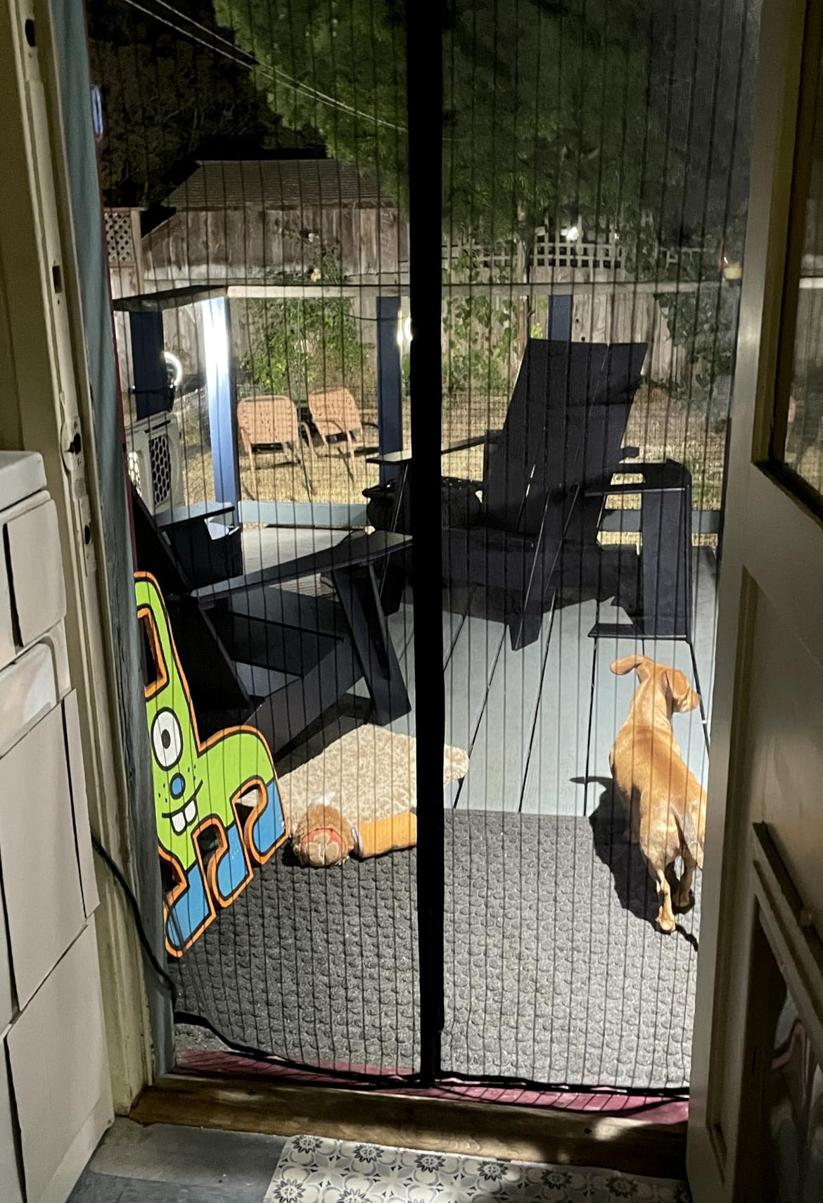 Flux Phenom Magnetic Screen Door - Bugs Out, Breeze in - 9min Install Auto-Sealing Heavy Duty Double Stitched Mesh, 52 Magnets, Hands Free Sliding & Patio Doors Net, Pet & Kid Friendly, 38 x 82 Inch - Customer Photo 5