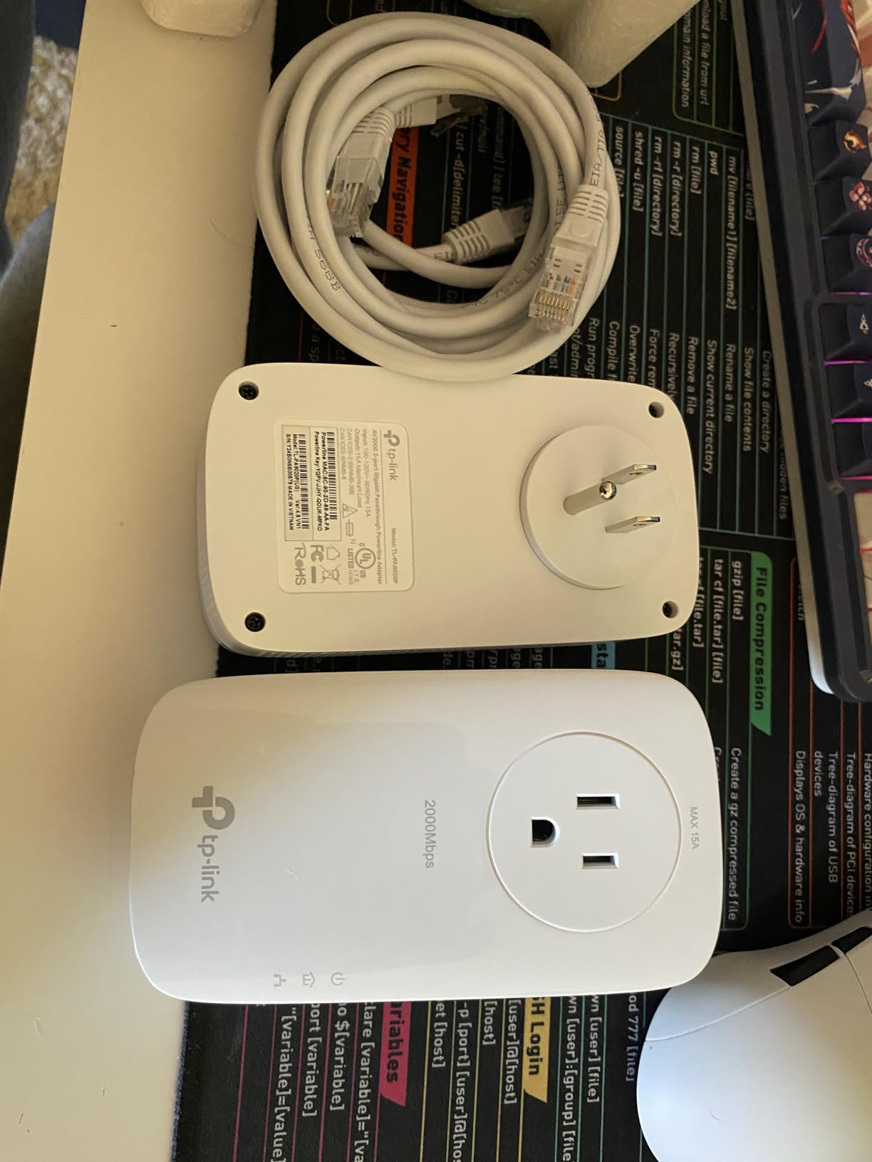 TP-Link AV2000 Powerline Ethernet Adapter TL-PA9020P KIT - Powerline Network Adapter, Passthrough, 2x2 MIMO, 2 Gigabit Ports, Ethernet Over Power, Plug Pair & Play, Power Saving, Free Expert Help - Customer Photo 2