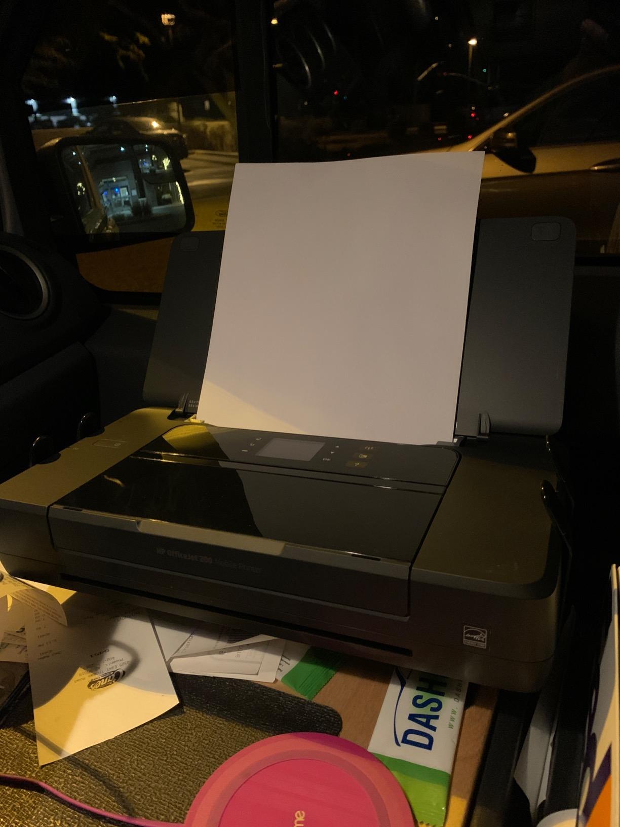HP OfficeJet 200 Wireless Mobile Printer - Black, Battery included (CZ993A) - Customer Photo 1