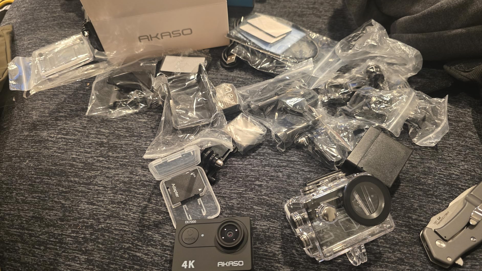 AKASO EK7000 4K30FPS 20MP WiFi Action Camera with EIS Ultra HD 131FT Waterproof Underwater Camera Remote Control 4X Zoom Support External Microphone Black - Customer Photo 2