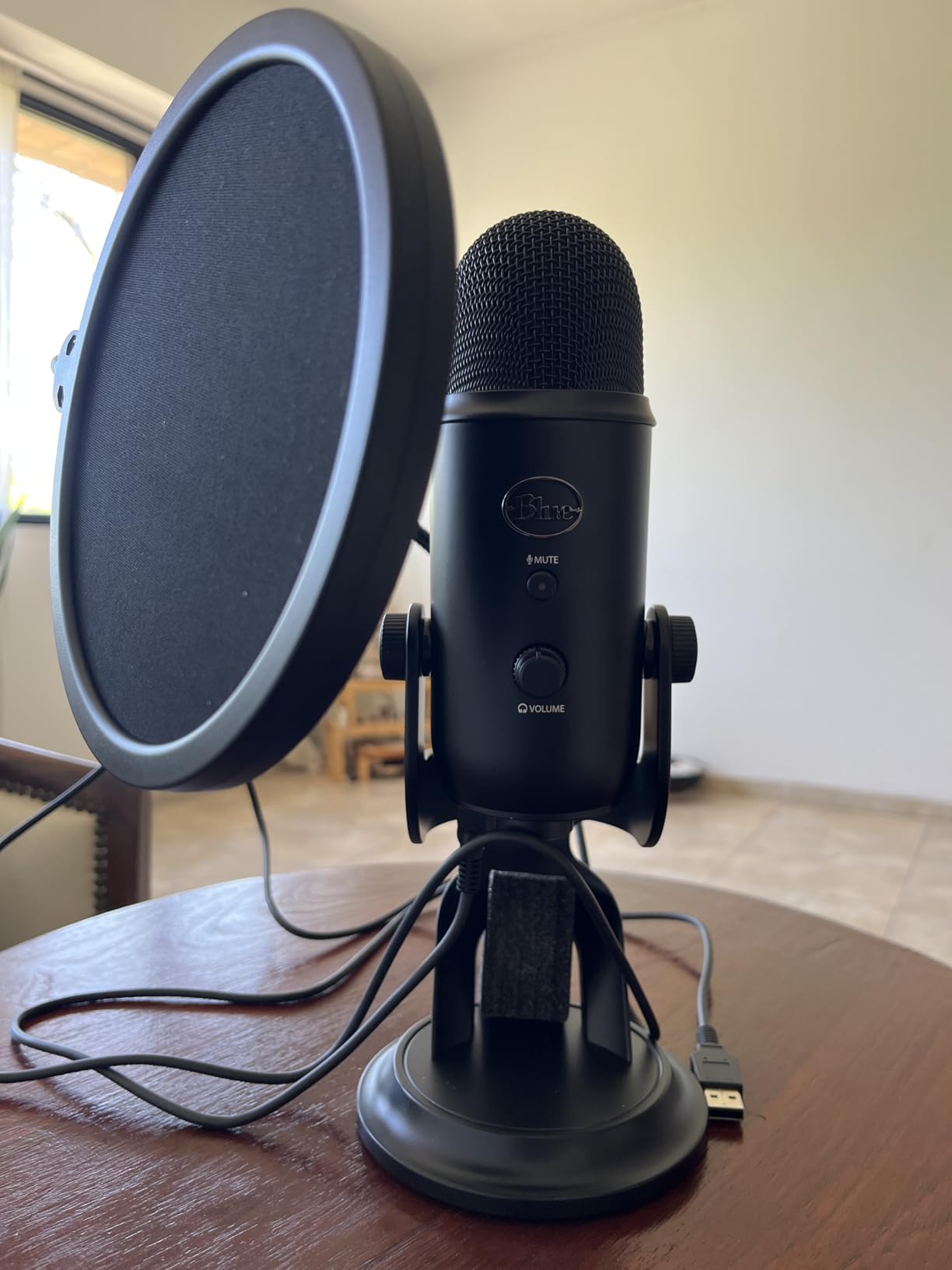 Logitech Creators Blue Yeti USB Microphone for Gaming, Streaming, Podcast, YouTube, Discord, PC, Studio Sound, Plug & Play-Midnight Blue Customer Review Logitech Creators Blue Yeti USB Microphone for Gaming, Streaming, Podcast, YouTube, Discord, PC, Studio Sound, Plug & Play-Midnight Blue - Customer Photo 3