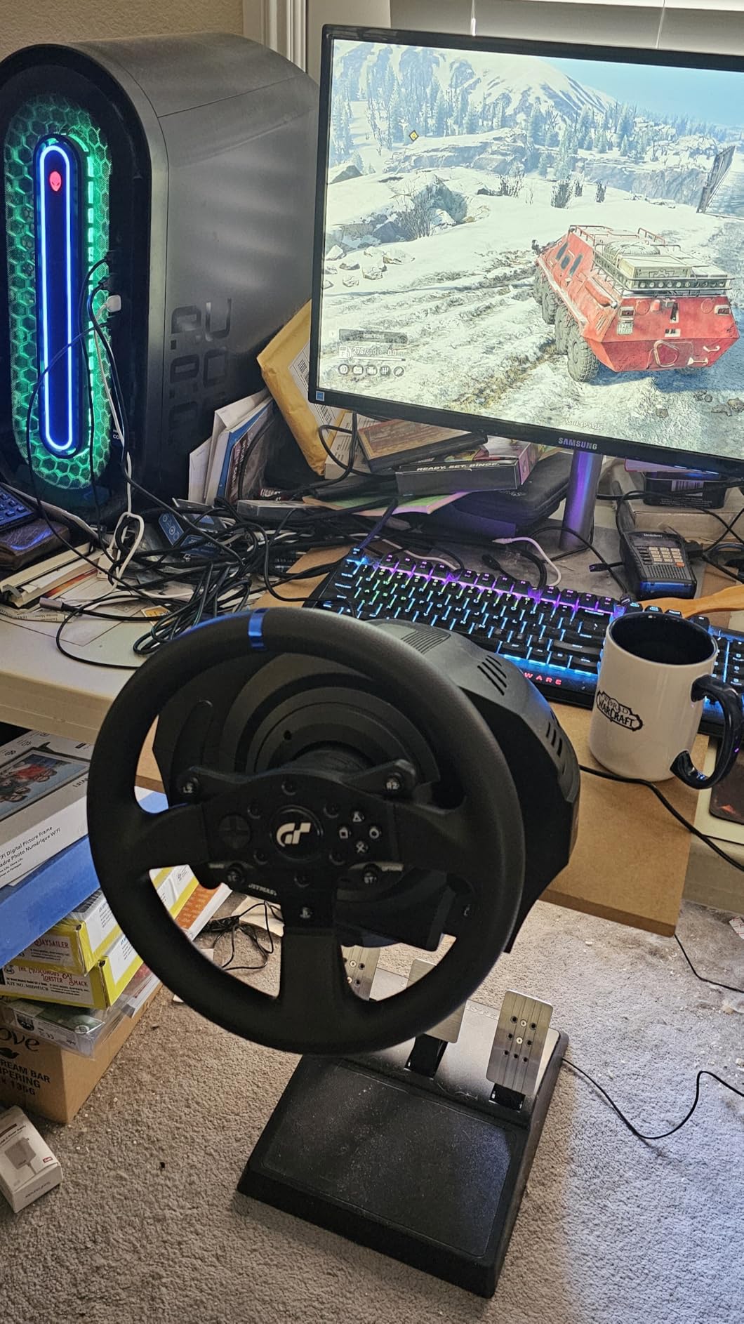 Thrustmaster T300RS Force Feedback GT Racing Wheel (compatible w/ PS5, PS5 Pro, PS4 & PC) - Customer Photo 1