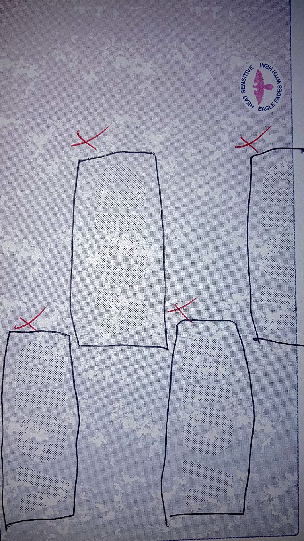 NextDayLabels - Blank Laser/Ink Jet Prismatic Red/Blue Laser Check Stock - Check On The Top, for Versacheck, Quick-Books, and Other Check Writing Software (250 Per Pack) - Customer Photo 1