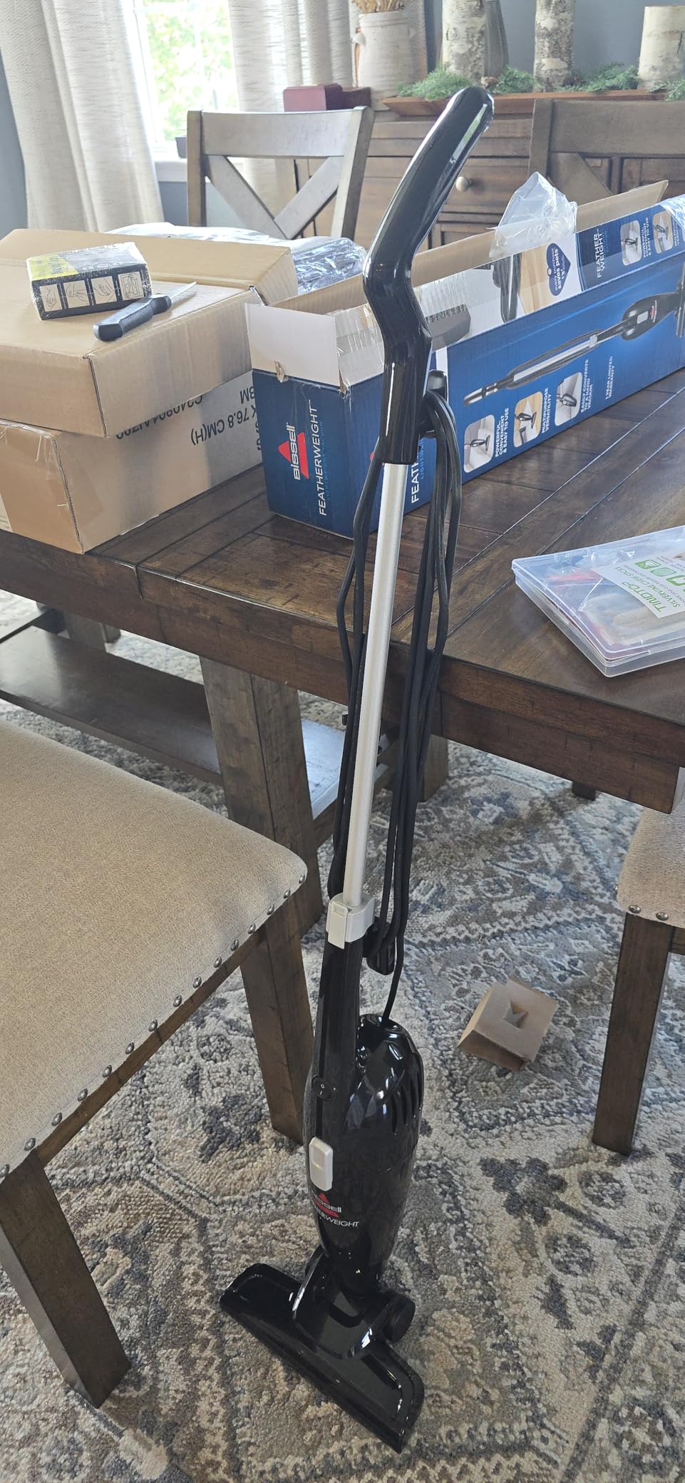 Bissell Featherweight Stick Lightweight Bagless Vacuum with Crevice Tool, 2033, One Size Fits All, Blue Customer Review Bissell Featherweight Stick Lightweight Bagless Vacuum with Crevice Tool, 2033, One Size Fits All, Blue - Customer Photo 4