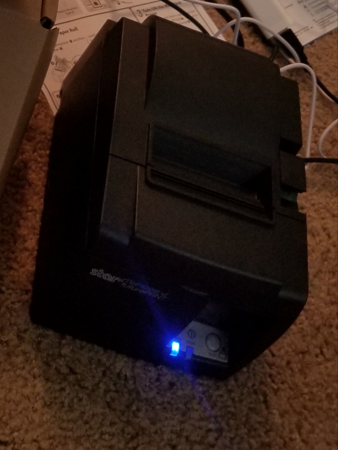 Star Micronics TSP143IIIU USB Thermal Receipt Printer with Device and Mfi USB Ports, Auto-cutter, and Internal Power Supply - Gray - Customer Photo 3