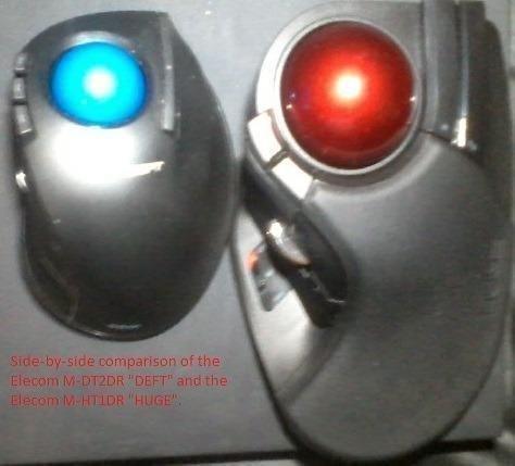 ELECOM HUGE Trackball, 2.4GHz Wireless USB, Index Finger Control, Customizable 8-Button, Large Soft Palm Rest, 52mm Ball, Windows PC Mac (M-HT1DRBK) - Customer Photo 1