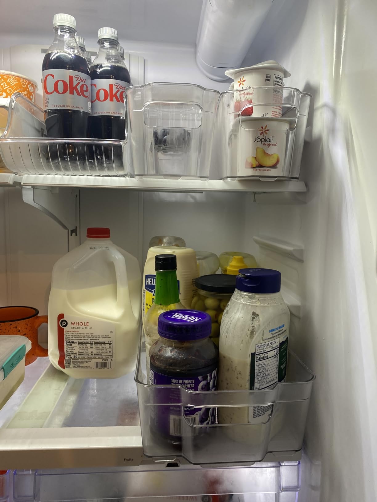 Sorbus Refrigerator Organizers and Storage Bins Set of 6 – Includes 2 Wide Bins, 2 Narrow Bins, Soda Can Organizer (12 Cans), and 14 Egg Holder – Clear Bins for Fridge Organization, Pantry, Freezer - Customer Photo 1