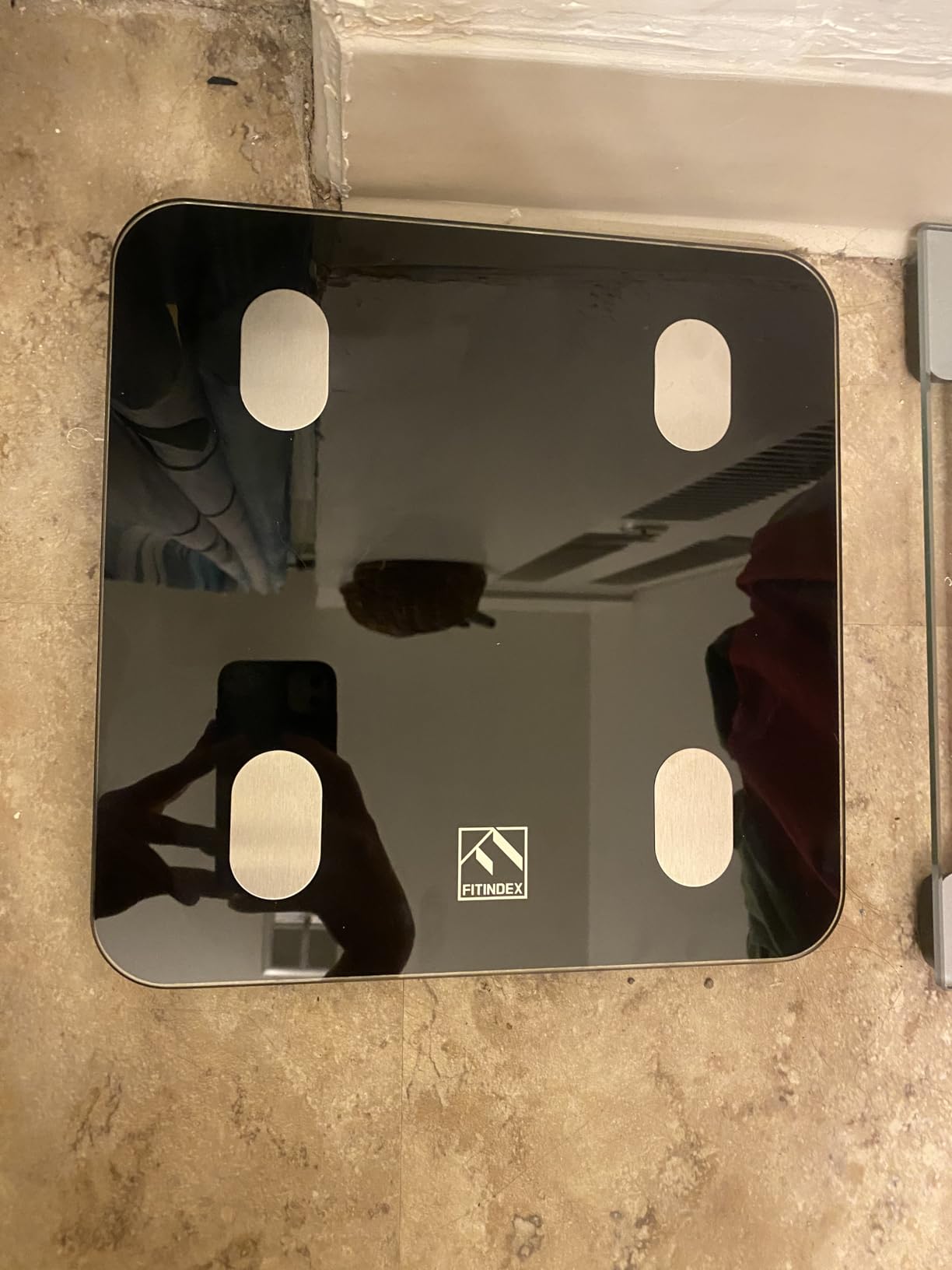 FITINDEX Smart Scale for Body Weight, Scale with BMI, Body Fat, Muscle Mass, Bluetooth,13 Body Composition Analyzer, Sync APP, Digital Bathroom, 400lb, White - Customer Photo 2