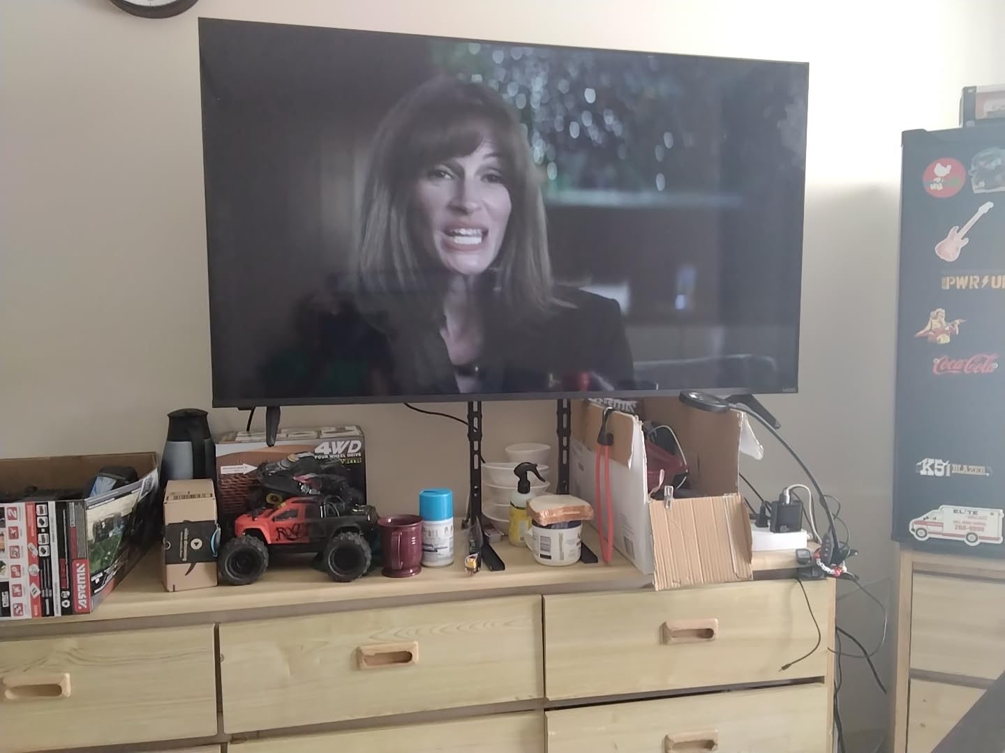 PERLESMITH Universal TV Stand Mount for 22-70 Inch TVs, Height Adjustable Table Top TV Stand, Great Load-Bearing Replacement TV Legs with Tempered Glass Holds up to 110lbs, Max VESA 800 x 600mm - Customer Photo 2