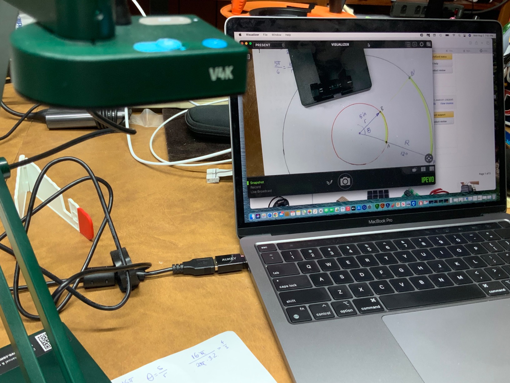 IPEVO V4K Ultra High Definition 8MP USB Document Camera — Mac OS, Windows, Chromebook Compatible for Live Demo, Web Conferencing, Distance Learning, Remote Teaching Customer Review IPEVO V4K Ultra High Definition 8MP USB Document Camera — Mac OS, Windows, Chromebook Compatible for Live Demo, Web Conferencing, Distance Learning, Remote Teaching - Customer Photo 2