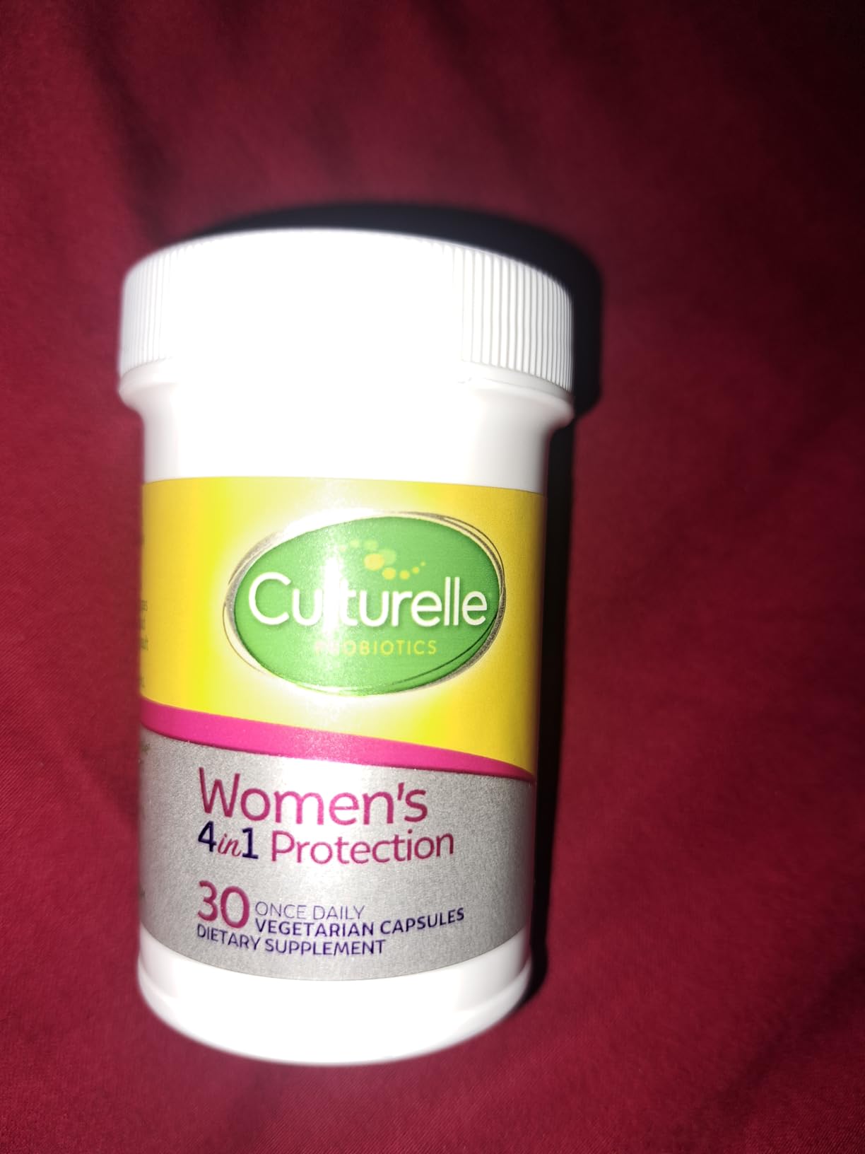 Culturelle 4-in-1 Probiotics for Women, Daily Probiotic & Prebiotic Supplement to Support Vaginal Health, Digestive Health, Immune Health, Occasional Diarrhea, Gas & Bloating Relief, Non-GMO, 30 Count - Customer Photo 1