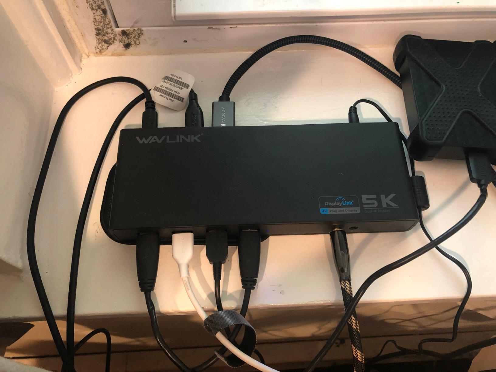 WAVLINK Pro Dual 4K@60Hz Universal Docking Station | USB 3.0/USB-C Laptop Dock for Mac & Windows | 2 HDMI/DP Monitors, Gigabit Ethernet, 6 USB 3.0 | Home Office & Multi-Screen Productivity Customer Review WAVLINK Pro Dual 4K@60Hz Universal Docking Station | USB 3.0/USB-C Laptop Dock for Mac & Windows | 2 HDMI/DP Monitors, Gigabit Ethernet, 6 USB 3.0 | Home Office & Multi-Screen Productivity - Customer Photo 3