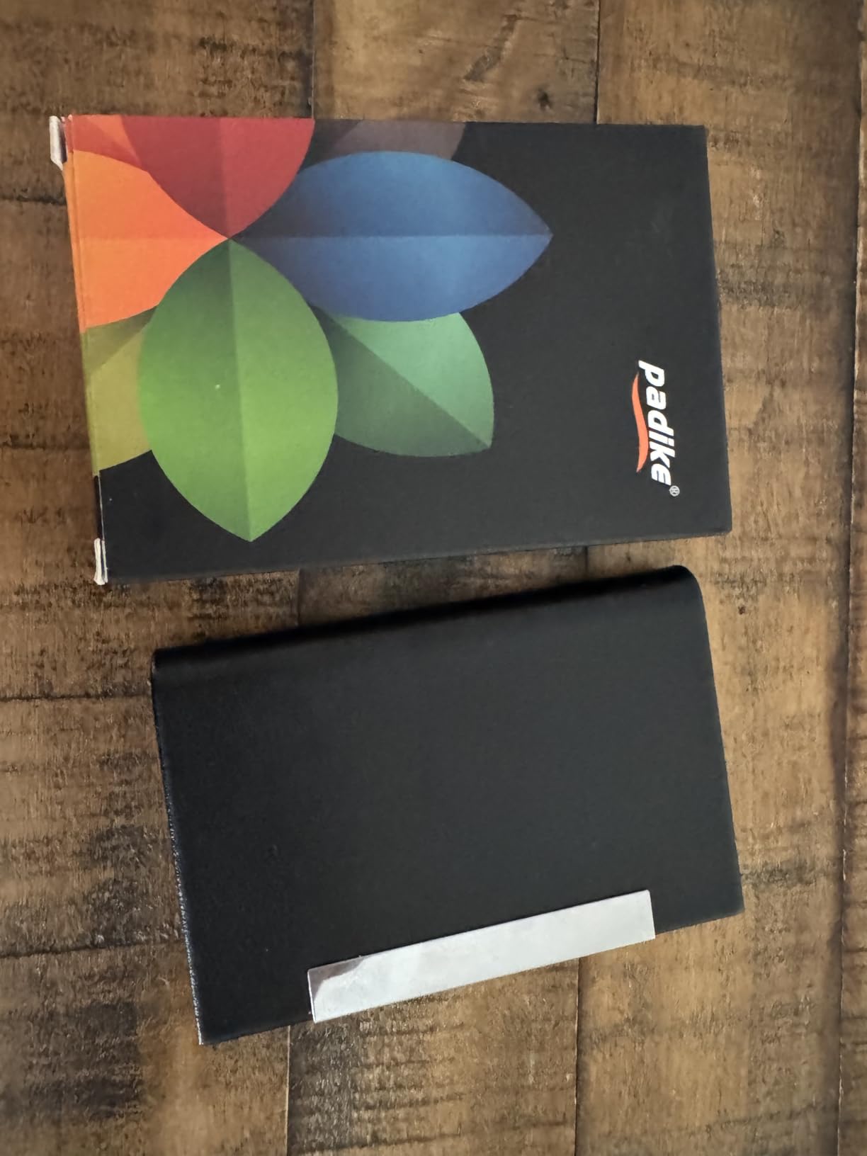 Padike Business Card Holder/ Case Professional PU Leather & Stainless Steel Multi Wallet Credit Card ID Case/Holder for Men & Women. (Black) - Customer Photo 2