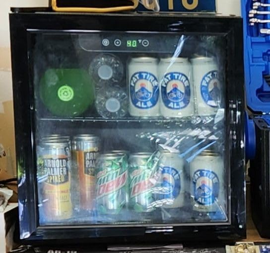 Antarctic Star 26 Bottle 130 Can Wine Cooler/Cabinet Beverage Refrigerator Mini Wine Cellar Beer Soda Clear Glass Door Bar Fridge Quiet Compressor Adjust Temp Freestanding Indoor Use 3.2cu.ft Black - Customer Photo 4