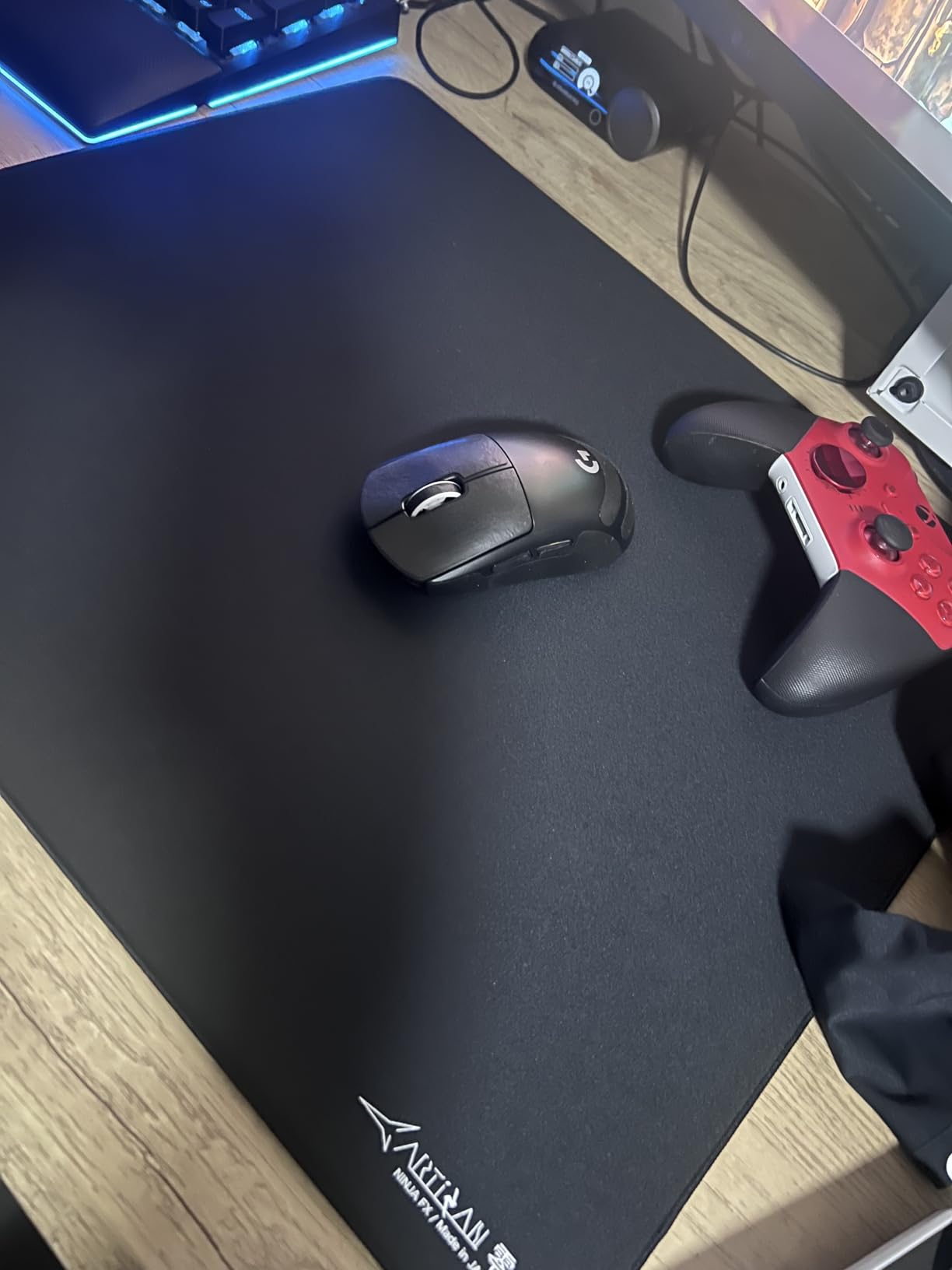ARTISAN Zero Gaming mouse pad, (Black/XL) [FX-ZR-SF-XL] FX Soft (Japan Import) - Customer Photo 2