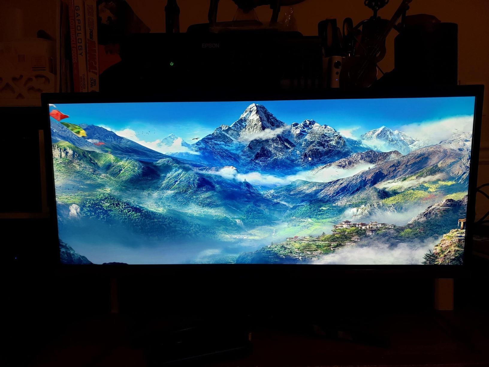 SAMSUNG 34-Inch SJ55W Ultrawide Gaming Monitor (LS34J550WQNXZA) – 75Hz Refresh, WQHD Computer Monitor, 3440 x 1440p Resolution, 4ms Response, FreeSync, Split Screen, HDMI, Black - Customer Photo 1