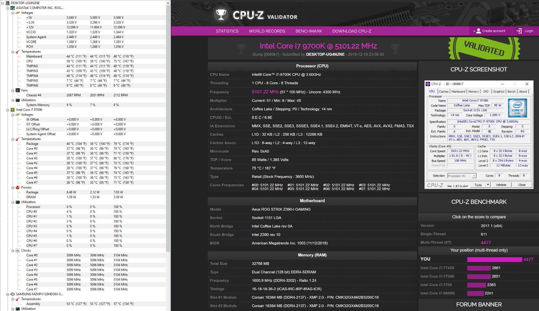Intel Core i7-9700K Desktop Processor 8 Cores up to 4.9 GHz Turbo unlocked LGA1151 300 Series 95W Customer Review Intel Core i7-9700K Desktop Processor 8 Cores up to 4.9 GHz Turbo unlocked LGA1151 300 Series 95W - Customer Photo 4