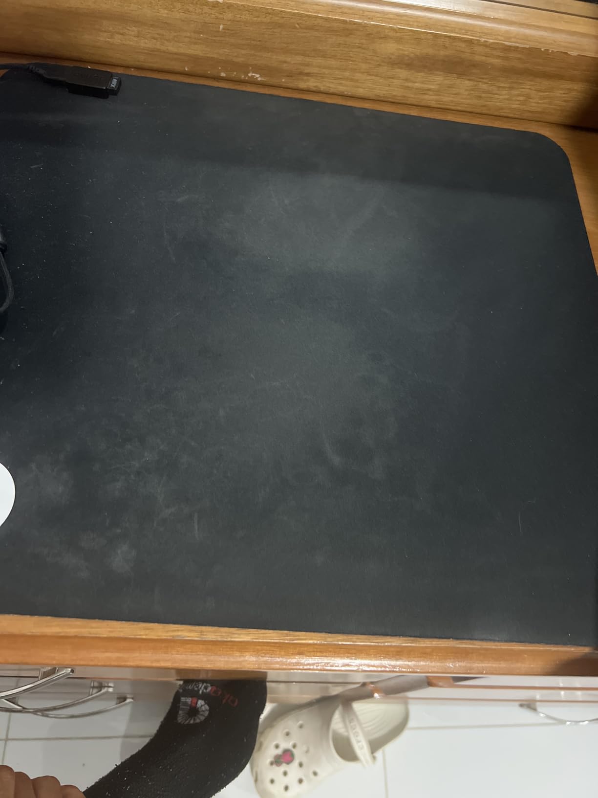 SteelSeries QcK Gaming Mouse Pad - XL RGB Prism Cloth - Sized to Cover Desks - Customer Photo 2