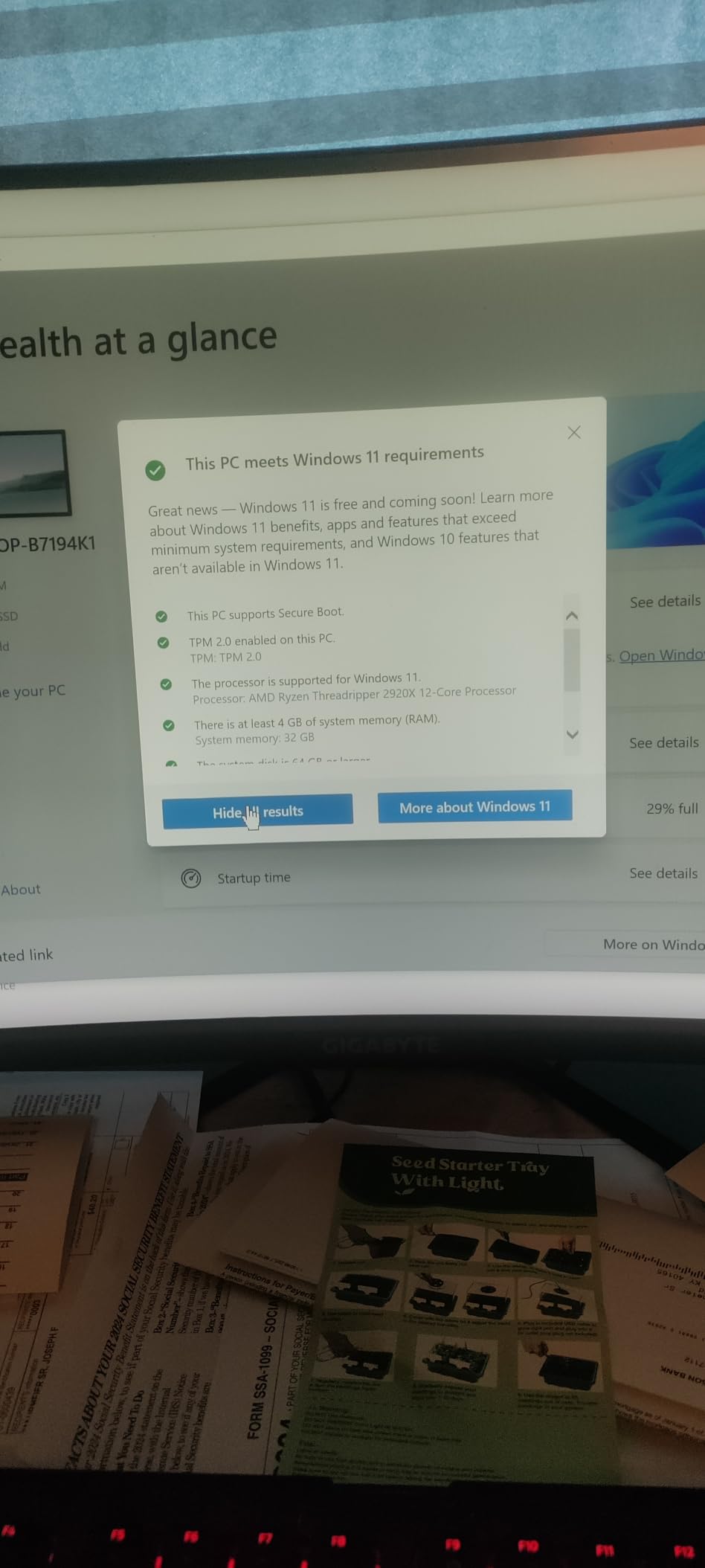 AMD YD292XA8AFWOF Ryzen Threadripper 2920X (12-Core/24-Thread) Processor 4.3 GHz Max Boost 38MB Cache Customer Review AMD YD292XA8AFWOF Ryzen Threadripper 2920X (12-Core/24-Thread) Processor 4.3 GHz Max Boost 38MB Cache - Customer Photo 1
