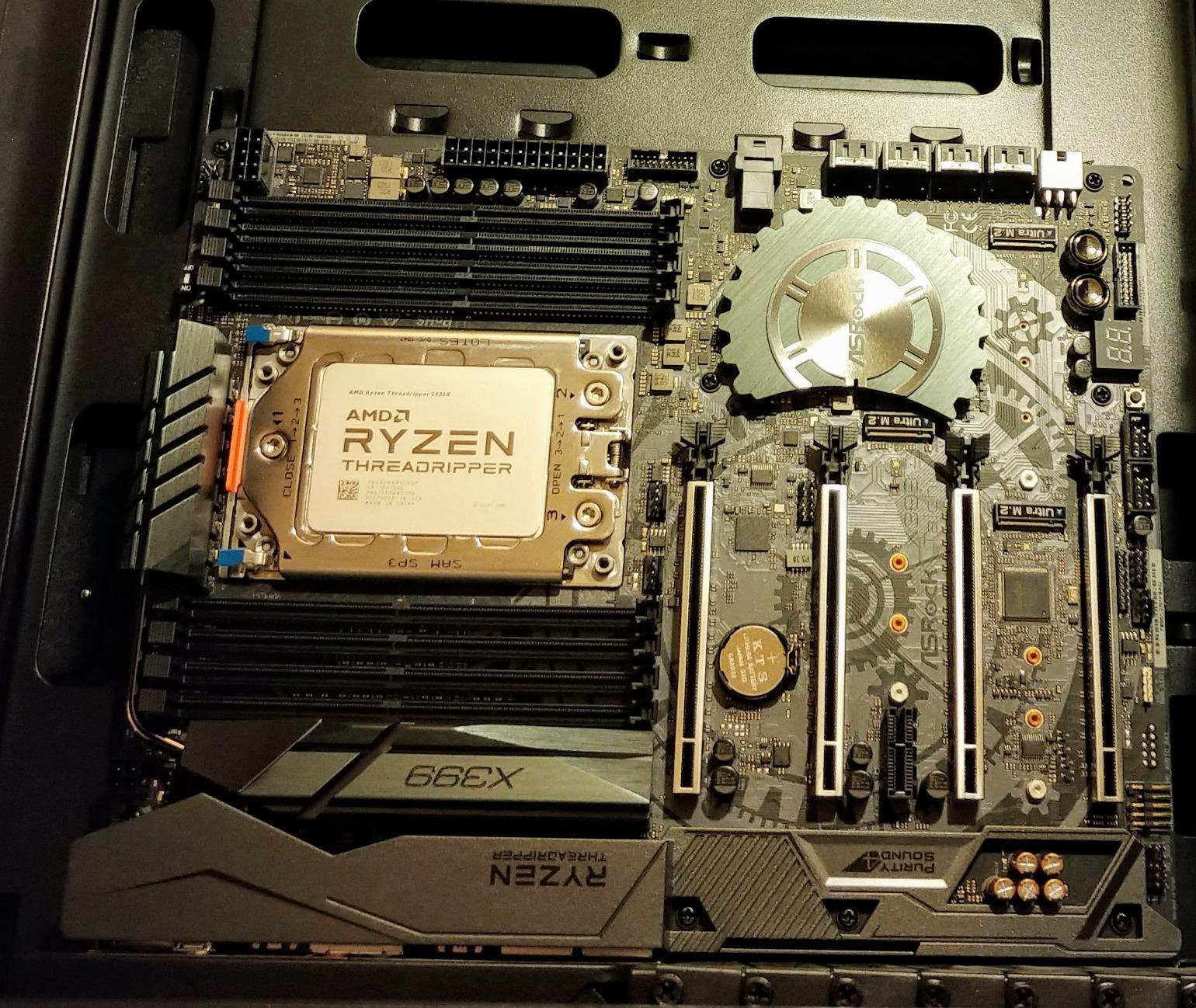 AMD YD292XA8AFWOF Ryzen Threadripper 2920X (12-Core/24-Thread) Processor 4.3 GHz Max Boost 38MB Cache Customer Review AMD YD292XA8AFWOF Ryzen Threadripper 2920X (12-Core/24-Thread) Processor 4.3 GHz Max Boost 38MB Cache - Customer Photo 2