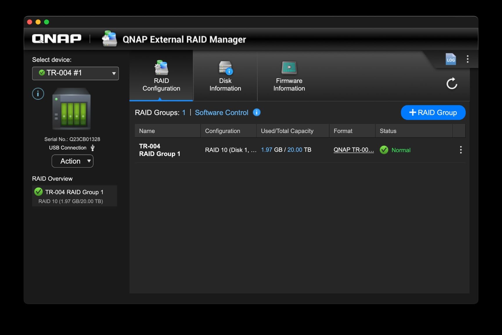 QNAP TR-004 4 Bay USB Type-C Direct Attached Storage (DAS) with hardware RAID (Diskless) - Customer Photo 3